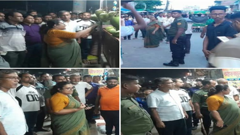 গোদাগাড়ীতে ইউএনওর নেতৃত্বে অবৈধ ফুটপাত উচ্ছেদ জনমনে স্বস্তি