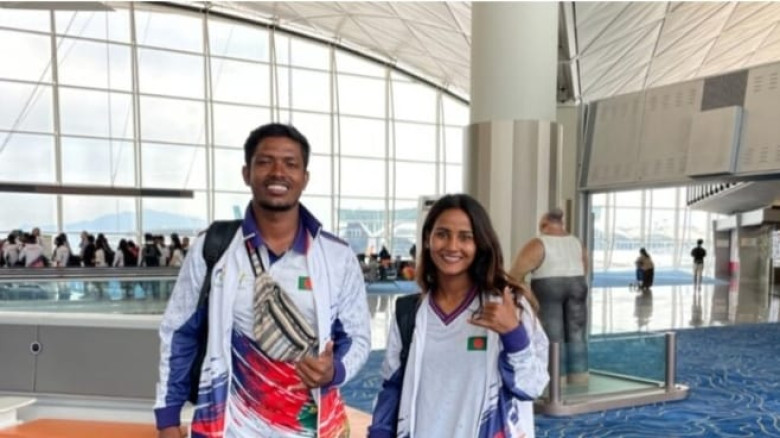 দীর্ঘ ভ্রমণ শেষে জাপানের নাগোয়ায় বাংলাদেশ সার্ফিং দল