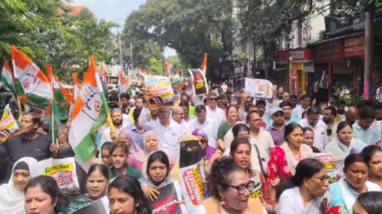 জ্ঞানেশ কুমার কে গ্রেপ্তারের দাবীতে প্রতিবাদ মিছিল ও সি ই ও 
