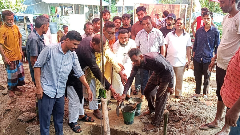 বালাগঞ্জে দিনমজুর সেলিমের পরিবারের জন্য পাকা ঘর নির্মাণ